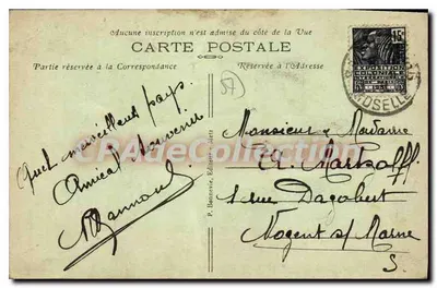 Sarrebourg — A Nova Estação — P. Bonnevie, editor, n° 59 — Verso