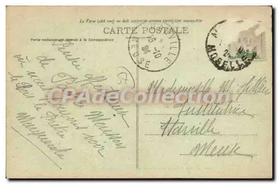 Croix des Carmes - Cimetière du Pétang — Guerre 1914-1918, Librairie Journaux, Pont-à-Mousson — Verso