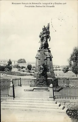 Monumento francês de Noisseville — inaugurado em 4 de Outubro de 1908 — editor não identificado