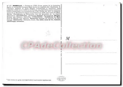 Mosela — N°57 — Editor: Blonkell & Cie, Paris — Verso