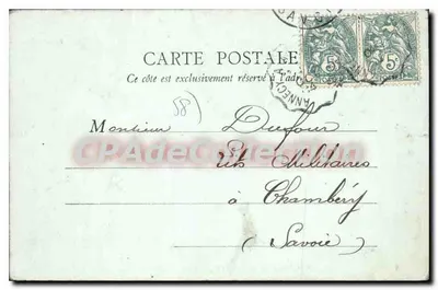 Clamecy — Visão tirada do Ponte de Beuvron — Coleções L. Marchand, n°5 — Verso