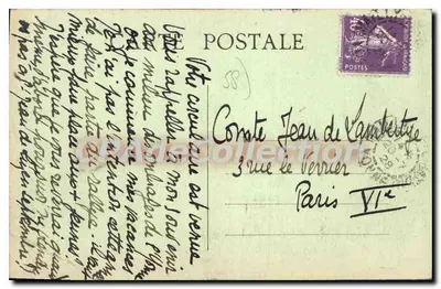 Clamecy — Vieja Casa del siglo XV — É. Goulet, editor — Reverso