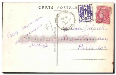 COSNE-sur-LOIRE (Nièvre) — Brzegi Loary — Wydawnictwo Colin (Nièvre) — Rewers