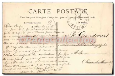 Nevers — Porte de Paris i Square Jean-Desveaux — Wydanie specjalne N. G. — Rewers