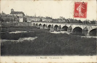 Decize - Vista geral do Leste — editor G. B. F., Paris, n° (1)