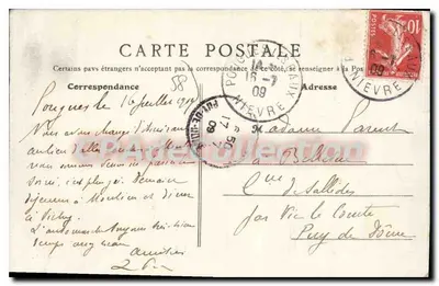 Pougues-les-Eaux — Perto das Fontes — Coleção J. L. — Verso