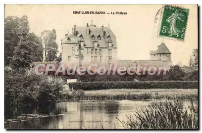 Chatillon-en-Bazois — O Castelo — Fototipia A. Coquelinot - Autun