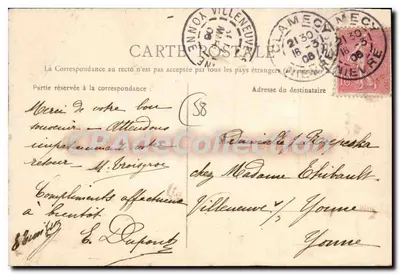 Surgy blisko Clamecy — Dolina Skalna — E. Goulet, Książę i Wydawca, Clamecy — Rewers