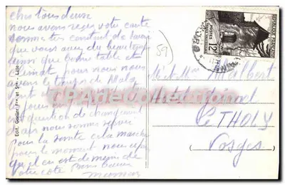 Porto di Dunkerque — La torre faro — Navicella che lascia il porto — E.C. n°40 — Verso