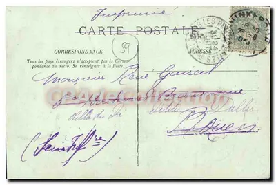 Dunkerque — Rue de l'Église — LL. n°6 — Rewers