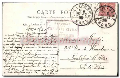 Lille - O Instituto Pasteur e a porta Louis XIV — Edição G. L. — Verso