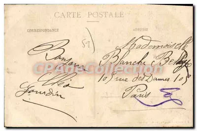 LILLE - Rue Faidherbe (w kierunku stacji) - E. C. - E. Lermould - Maison Récult — Rewers