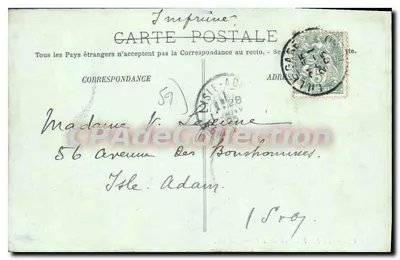 Lille — Rue Faidherbe i Bourse — LL. — V. Lajoin — Rewers