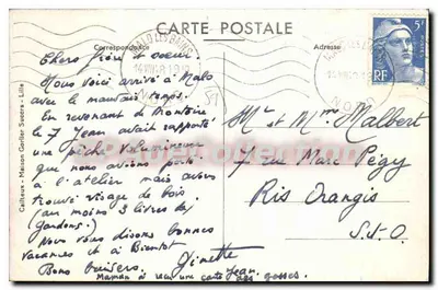 Malo-les-Bains — Zeedijk (Villa's) — E. C. — Achterkant