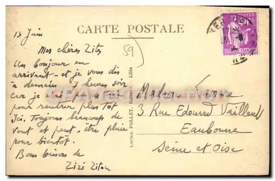 MALO-LES-BAINS - Digue promenade et la plage — L.P. 64, wydawca LUCKEN POLLET, Lille — Rewers