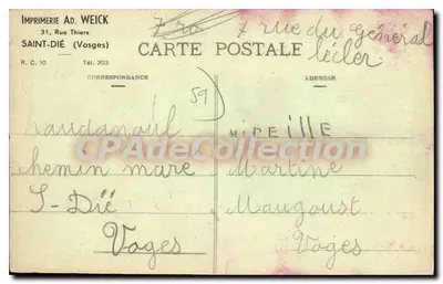 MALO-les-BAINS - Digue de Mer — A. Defflandre, édit., Hautmont — Rewers