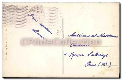Valenciennes — O Jardim dos Cagnes — Editor G. Frère e Cie, n°60 — Verso