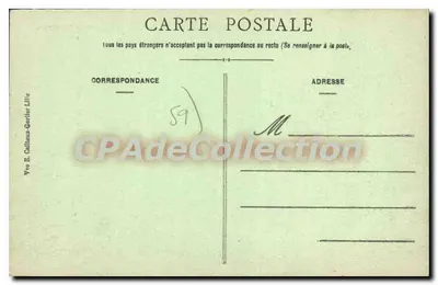 Valenciennes - Igreja de São Miguel e a Avenida de Mons — E.C. n°43 — Verso