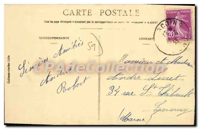 Tourcoing — Praça da República — E.C. n°11 — Verso