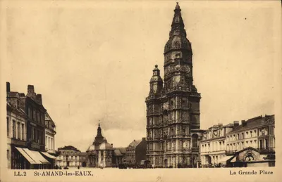 St-AMAND-les-EAUX — A Grande Praça — Edição GILLOS, SAINT-AMAND-LES-EAUX, n° LL.2