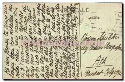 Avesnes-sur-Helpe — Pirâmide erguida pelos Alemães no Cemitério — editor desconhecido, número de série não visível — Verso
