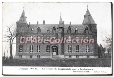 Castelo de Langemarck — Campanha 1914-15, antes do bombardeio — Editor Veracx