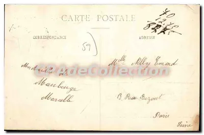 Maubeuge - A Praça das Armas — editor L.S.H., n°13 — Verso