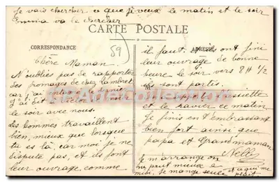 Avesnes - O Rio L'Helpe no Ponte das Senhoras — L.S. II, n°42 — Verso