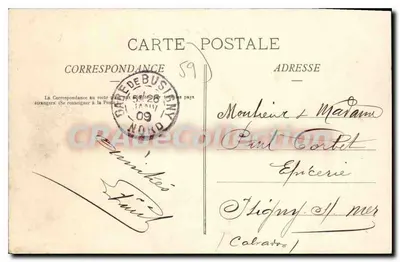 Cambrai - Place d'Armes (2) — A. Béat Fils, Cambrai — Verso