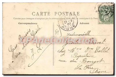 Tourcoing (Nord) - Praça do Calvário — B.F., Paris, n°22 — Verso