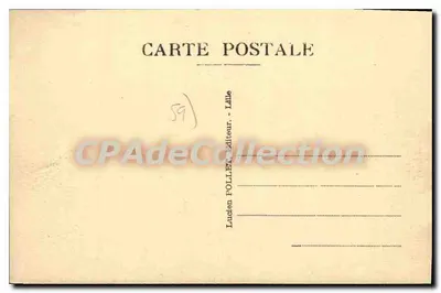 Mont-Cassel - Estátua do Marechal Foch e o Jardim do Plateau — L.P. 101, editor Ludien Pollet — Verso
