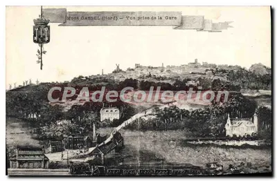 Mont CASSEL (Nord) — Vista tirada da Estação — Lib. Collet, Cassel