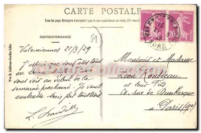 Valenciennes — Casa do Prévôt — E.C. n°41 — Verso