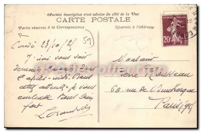 Condé-sur-Escaut (Nord) — O Velho Castelo — Rouzé, editor - Foto A. Delgarr — Verso