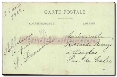 Le Quesnoy — Starożytny Klasztor — L. S. Hantecourt, nr 18 — Rewers