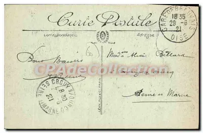 Beauvais — Statua Jeanne-Hachette — LL. nr 145 — Rewers