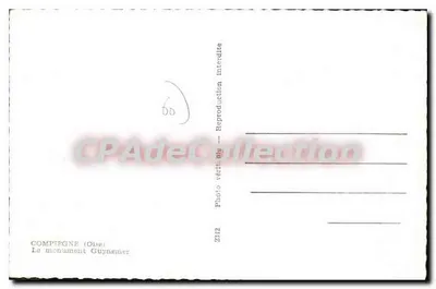 Compiegne (Oise) — Monumento Georges Guynemer — Editor CPAPHIL, n° 2312 — Verso