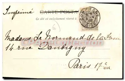 Compiègne — Park pod baszty — Décelle, n°19 — Rewers