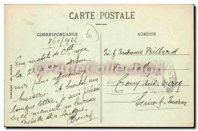 Compiègne - Hotel Rond-Royal — wydawca Decaillie, nr 288 — Rewers