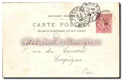 Pierrefonds - Hồ của Khách sạn Bains — F. D., Compiègne, số 2 — Mặt sau