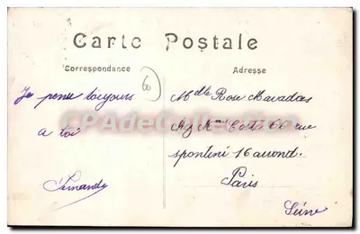 Ponte Saint-Maximin (Oise) — Após o bombardeio — Guerra de 1914 — Editor desconhecido, n° 217 — Verso