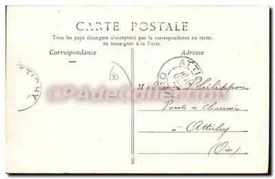 Noyon — Praça do Hotel de Ville — G. Compiegne, fotolib., Noyon. Repr. Int. N° 8 — Verso