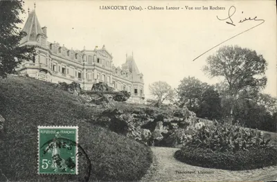 Liancourt (Oise) - Castelo Latour - Vista sobre os Rochos - Yundenhove, Liancourt