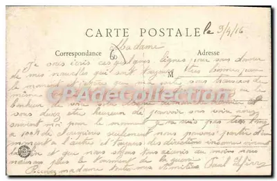 Breteuil (Oise) — O Castelo — Edn. Cartoux-Vimeux, Breteuil — Verso