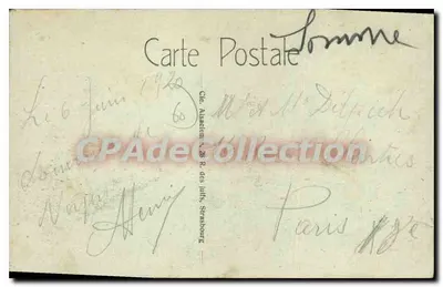 Noyon — Rue du Nord — Quartier de l'Hôtel de Ville — CAP — Verso