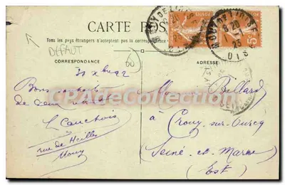 Mouy (Oise) — A Praça e o Monumento — Verso