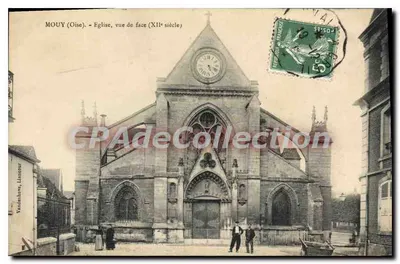 Mouy (Oise) — Igreja, vista frontal (século XII) — Vanderschouve, Liancour