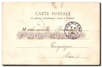 CREIL — Wyspa i dzielnica fabryk — A. Marcel & Cie, Creil — Rewers