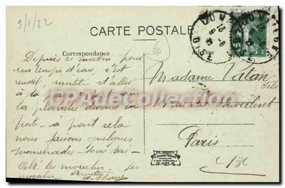 Pont de CHOISY-au-BAC — As Margens do Aisne — Edit. Boulangers — Verso