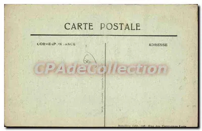 Senlis — Zniszczenia wojenne na ulicy Republicy — A. B. — Rewers